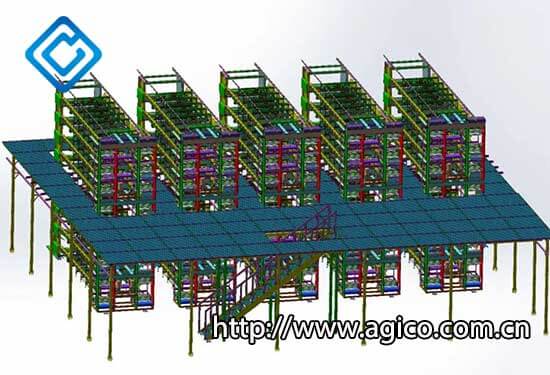 layout of chicken cage in poultry house