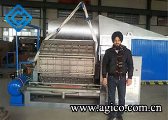 12-side egg tray maker exported to India 