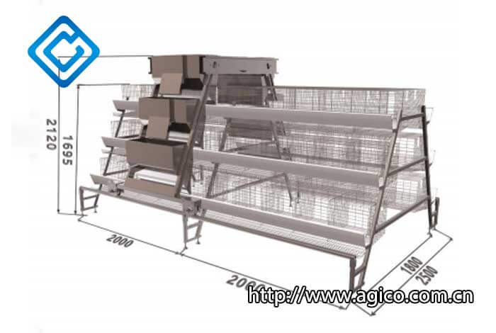 3 tier chicken cage