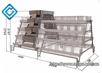 4 Tier Chicken Cage