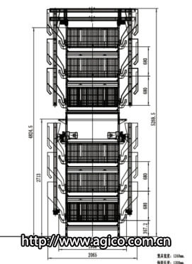 Configuration of Chicken Cages in 1.8 Million Broiler Farm Plan