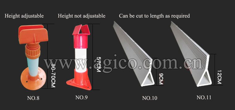 Matching products for plastic slatted floor