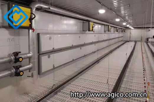 Plastic slatted floor cage-free farming