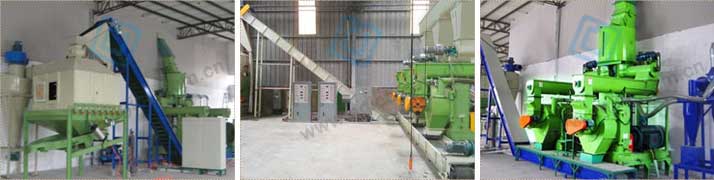 Important parts of complete biomass pellet plant