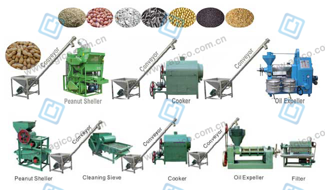 small oil pressing line