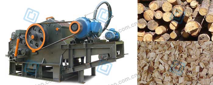 wood chipper for wood pellet line